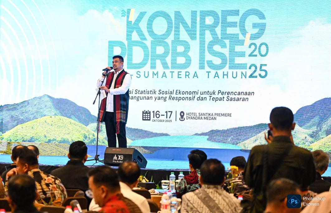 Bobby Nasution resmi meluncurkan Portal Anjungan Satu Data (PASADA) Provinsi Sumatera Utara. (Diskominfo Sumut)